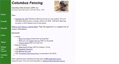Desktop Screenshot of columbusfencing.org